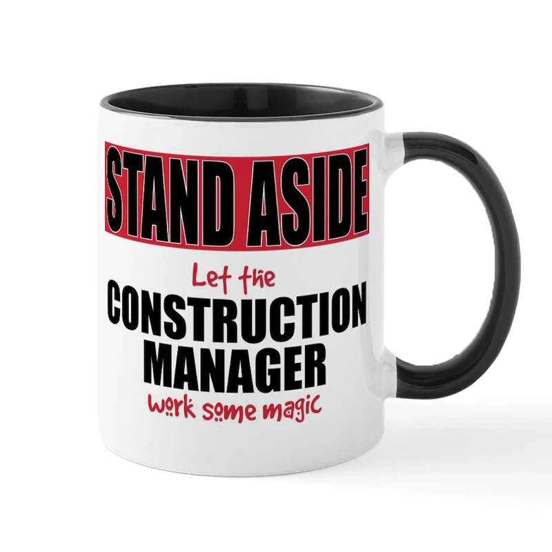 CafePress Construction Manager Mugs 11 oz (325 ml) Ceramic Coffee Mug