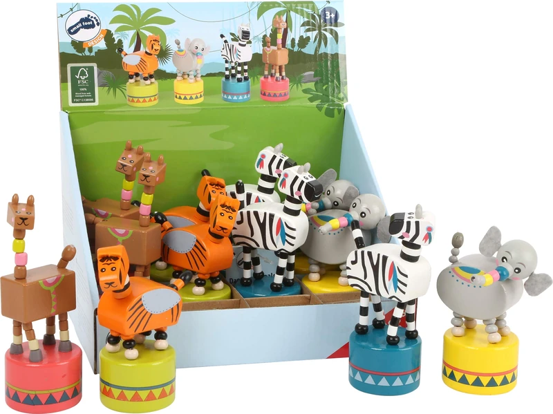 Small Foot Dancing Animals Display Jungle FSC 100% Wood Set