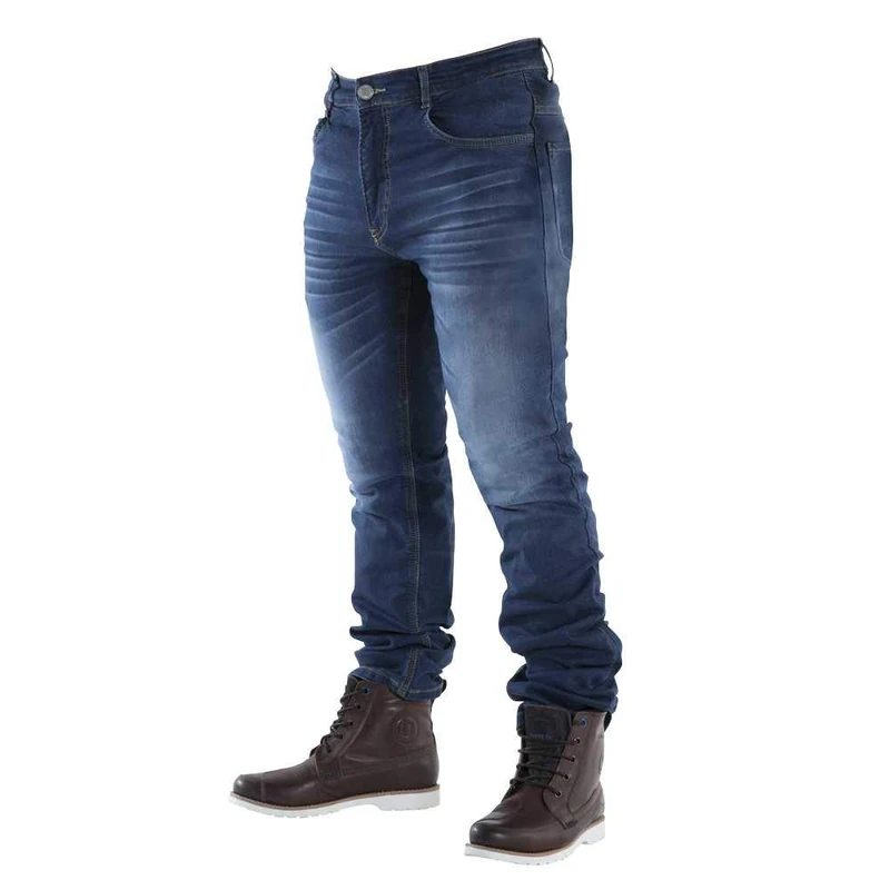 Overlap Street Smalt Men's Jeans, Blue, Size 38