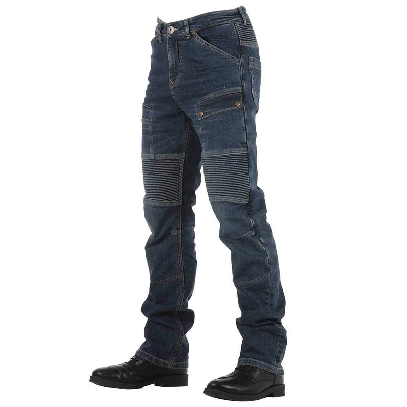 Overlap Road Smalt Men's Jeans, Blue, Size 38