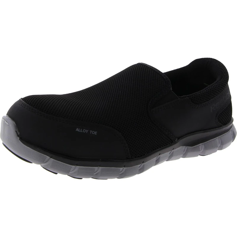 Reebok Men's Sublite Cushion Work ESD Coposite Toe Athletic Oxford (8.5 M US, Black Mesh)