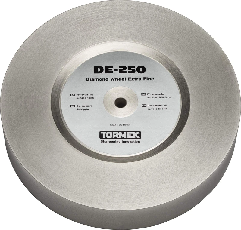 Tormek DE-250 Diamond Grinding Wheel, Extra Fine Diameter, 250 mm, Grain 1200