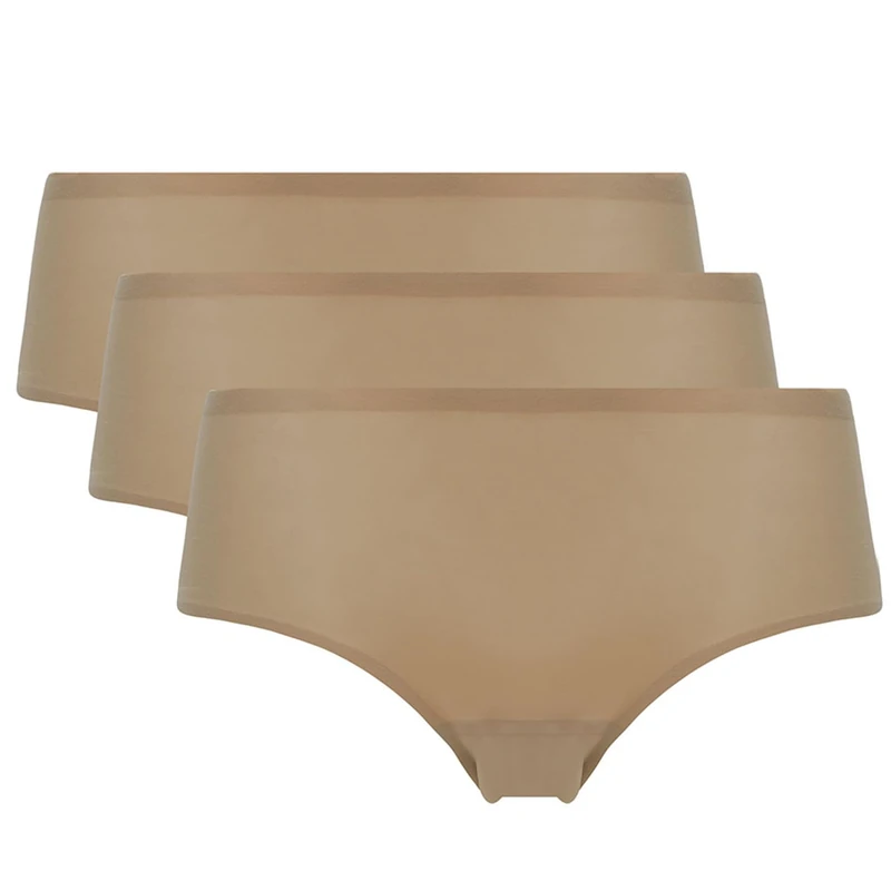 Chantelle Women's, SOFTSTRETCH, Hipster (Pack X3), Women's invisible lingerie, Nude, One Size - Image 1
