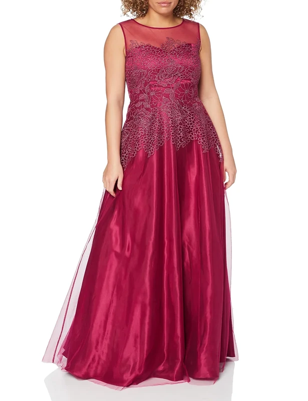 Vera Mont Women's 2179/3636 Party Dress, Red (Berry Red 4723), 18 (Size: 44)