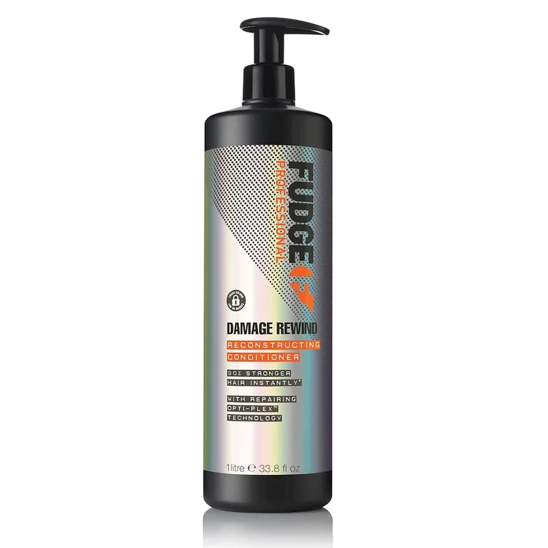 Fudge Professional Damage Rewind Reconstructing Conditioner, Bulk Size, Hair Repair, 90 Percent Stronger Hair, Bond Repair Technology, 1 Litre