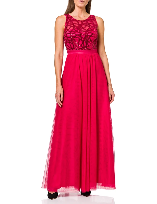 Vera Mont Women's 2549/3541 Party Dress, Red (Barberry 4214), 6 (Size: 32)