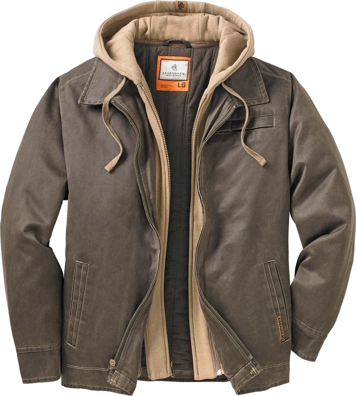 Legendary Whitetails Men's Rugged Full Zip Dakota Jacket, Tobacco, XXL Tall