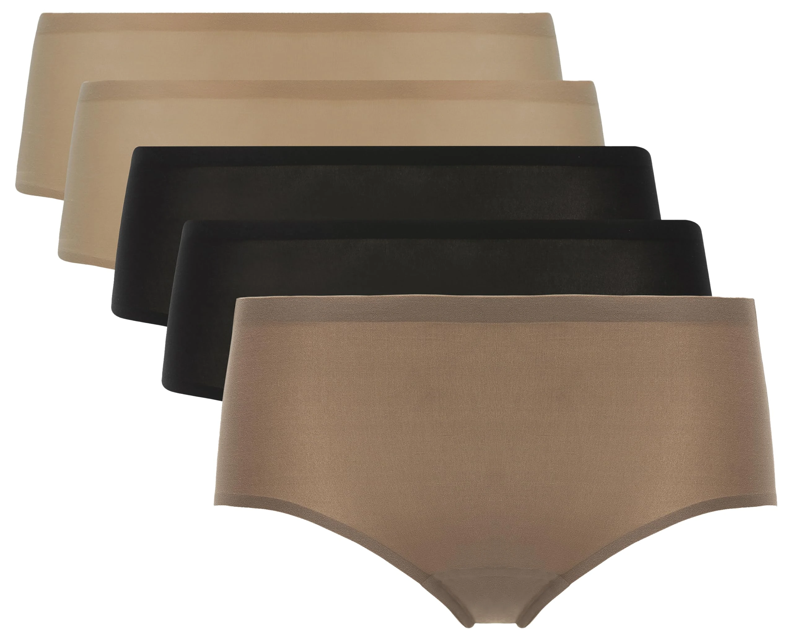 Chantelle Women's, SOFTSTRETCH, Hipster (Pack X5), Women's invisible lingerie, Multicolour (Generi 99), One Size