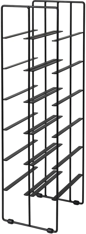 Blomus Pilare Wine Rack H 66 cm Matt Black W x H x D 19 x 66 x 22 cm for 12 Bottles