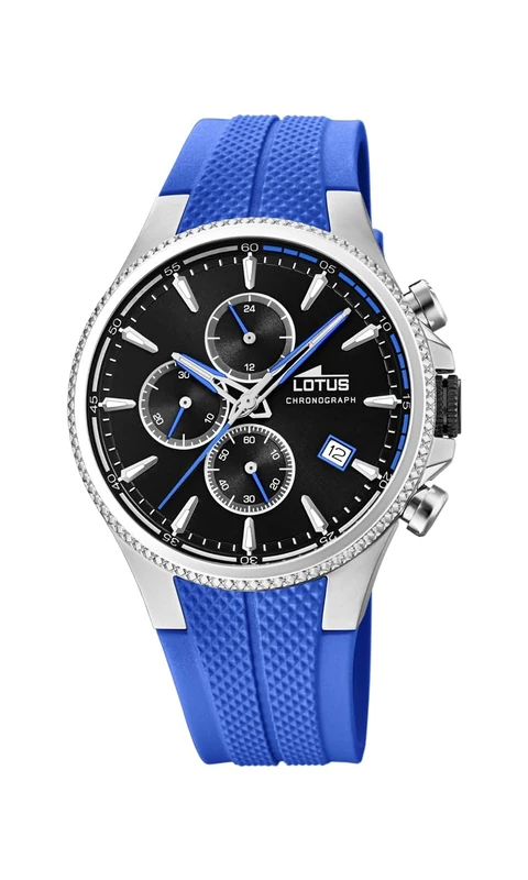 Lotus Mens Chronograph Quartz Watch with Rubber Strap 18621/5