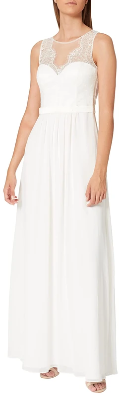 Vera Mont Women's 0202/3030 Dress, Off-White (Ivory White 1040), 14 (Size: 40)