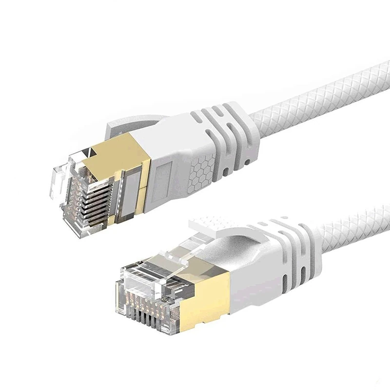 Reulin 5M Cat 7A Ultra Slim - Gigabit Ethernet Network Lan Cable Speed Up to 40Gbs-1000MHz Compatible With Cat5 Cat6 Cat7 Cat7A+ Switch Router Modem For High Speed Networks