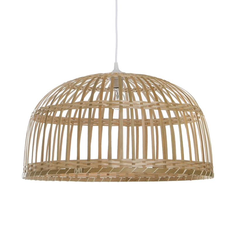 Phuket 60 Pendant Light Bamboo 60 W Diameter 60 x Height 33 cm Natural