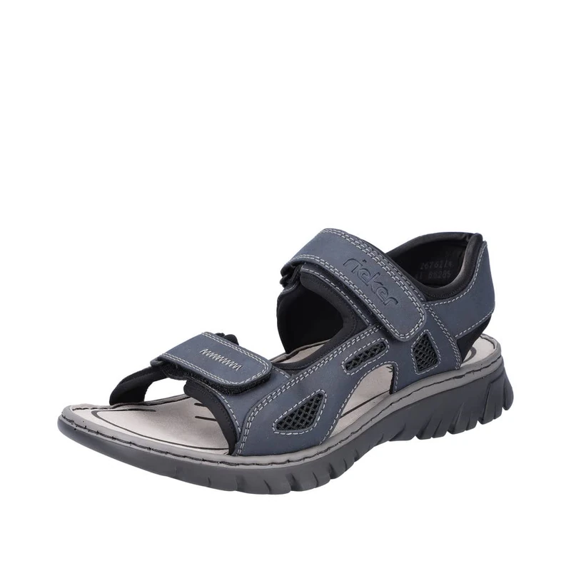 Rieker 26761-14, Men’s Closed Toe Sandals, Blue (Navy/Schwarz/Schwarz 14), UK (42 EU)