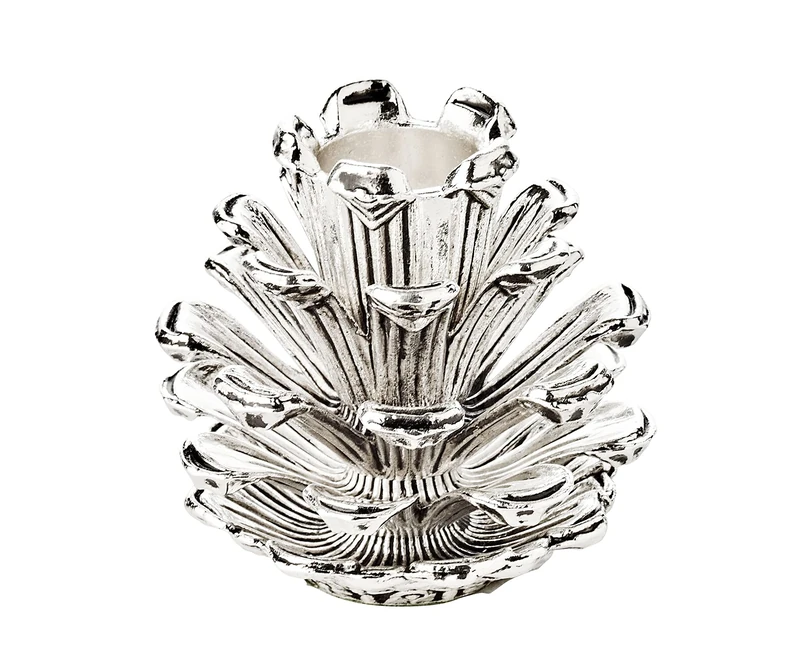 EDZARD candlestick cone, silver plated, height 2.5 in