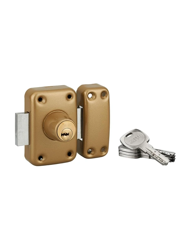 THIRARD 17620 VERROUS Glass Entry Door Locks, Gold, 45 mm