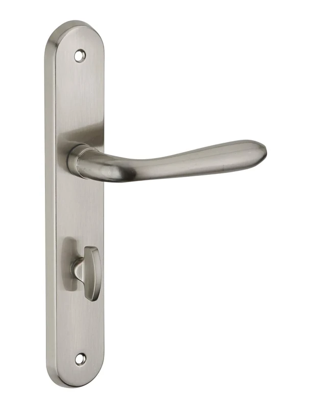 THIRARD - Athena Bathroom/Toilet Handle Set, Square 7 mm, Spaces 195 mm, Brushed Nickel Plated