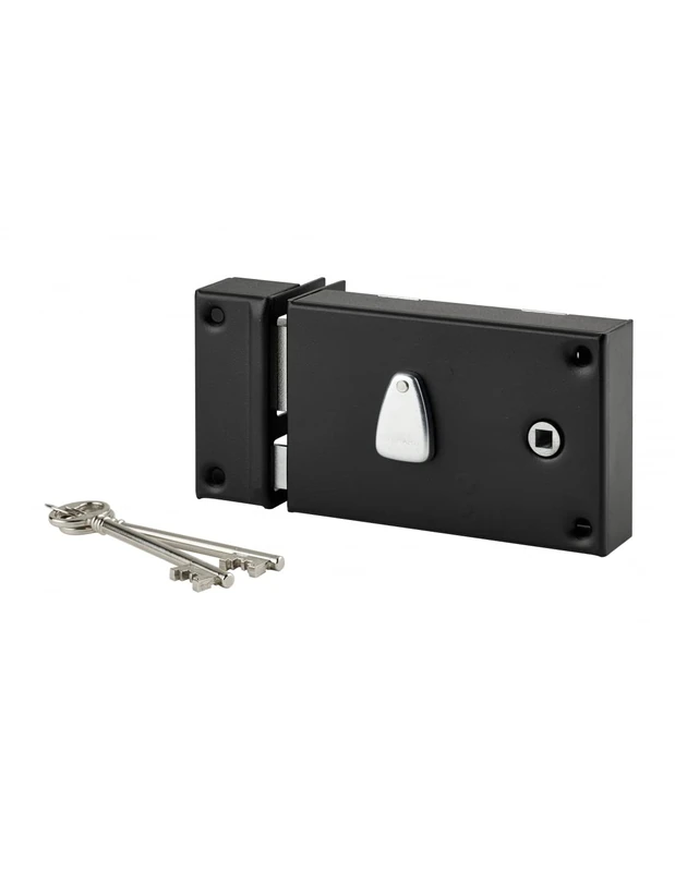 THIRARD 32120 SSA45142 032120 Horizontal Lock with 6 Grooves 140 x 88 mm Left, Black, 140x88