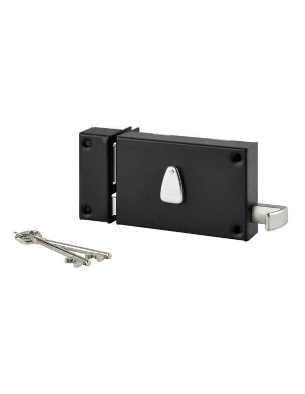 THIRARD 32020 SSA45147 032020 Horizontal Lock with 6 Throws, 140 x 88 mm, Left, Black