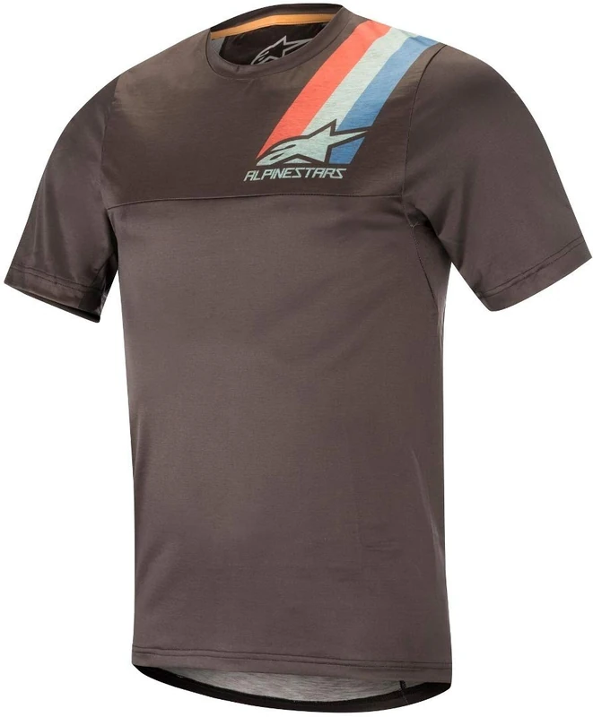 Alpinestars Men's Alps 4.0 ss Jersey, Melange Dark Gray Teal Red, Medium - Image 1