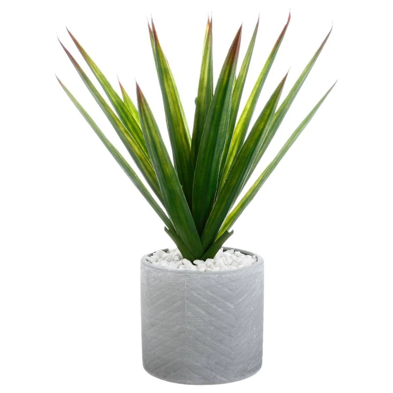 Aloe Vera Artificial & Ceramic Pot H49 - Hello Garden - Image 1