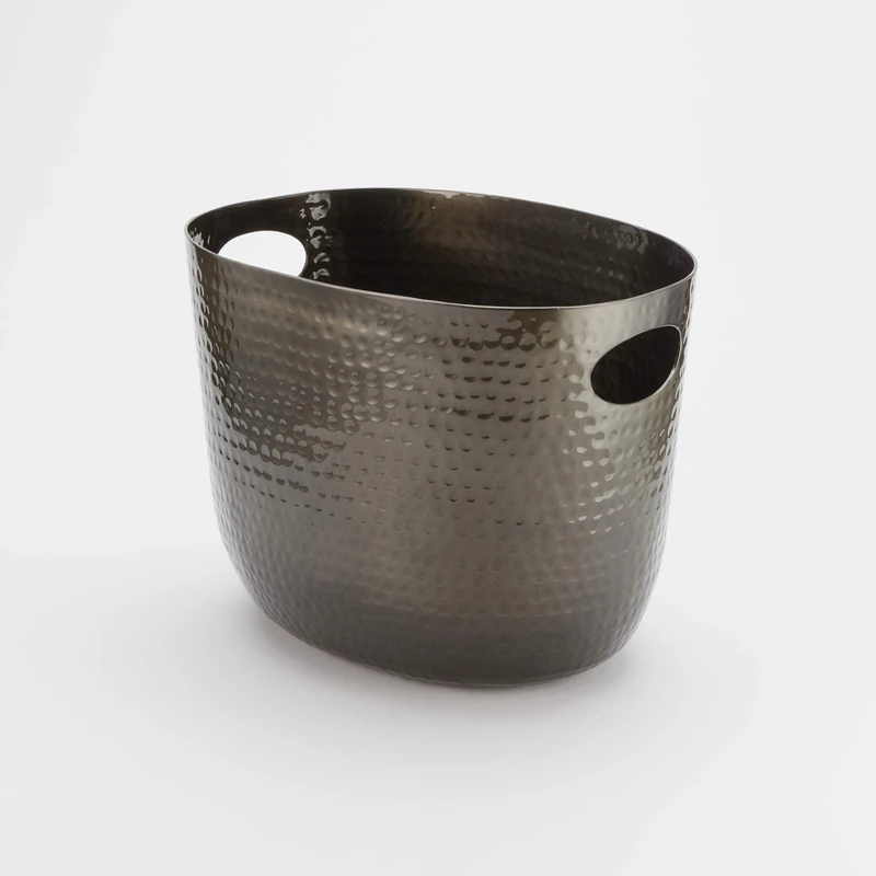 American Metalcraft ATHB9 Hammered Aluminum Beverage Tub, black, 7 3/4 quart