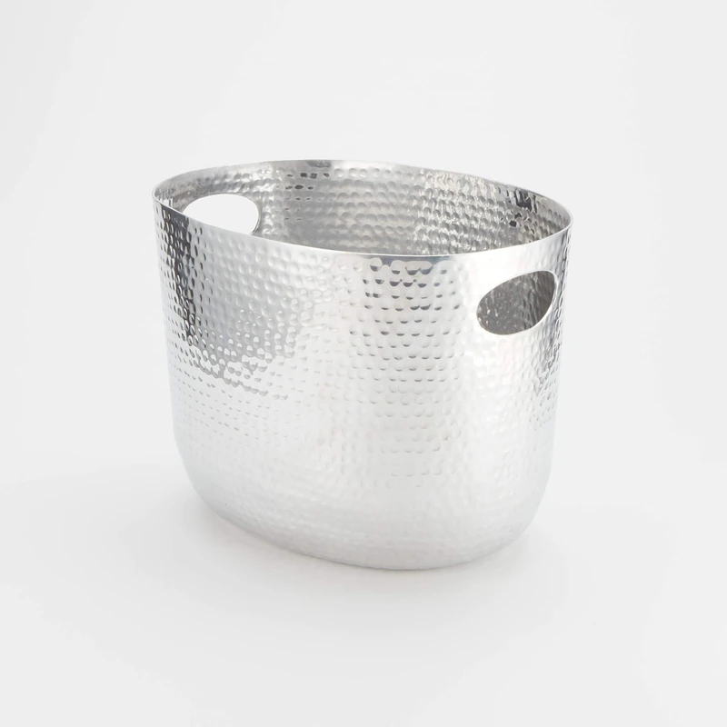 American Metalcraft ATHS9 Hammered Aluminum Beverage Tub, Silver, 7 3/4 quart - Image 1