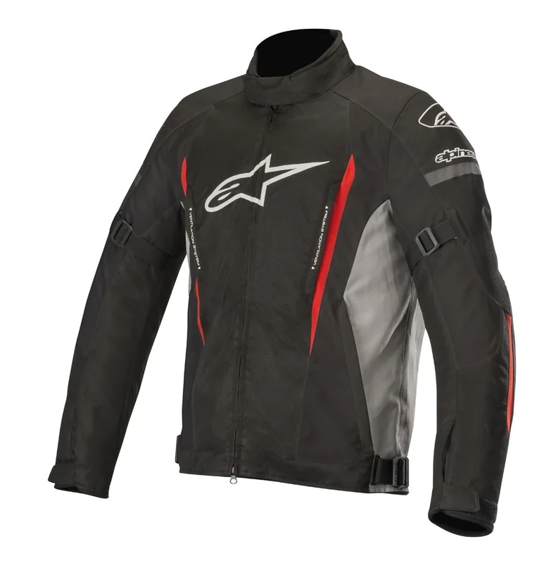 Alpinestars Motorcycle jackets Gunner V2 Wp Jacket Black Gray Red, Black/Gray/Red, XL