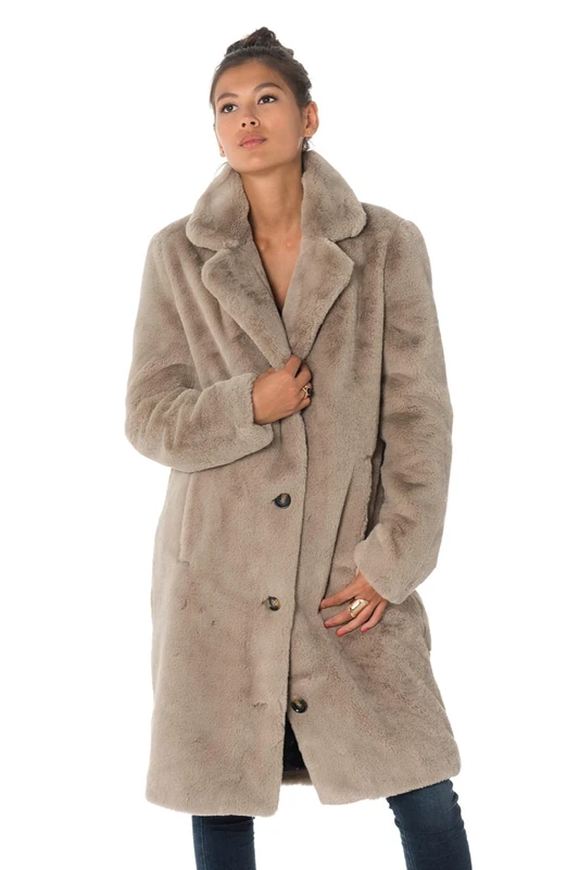 Oakwood Women's Cyber Coat, Beige (Beige Fonce 0625), Small