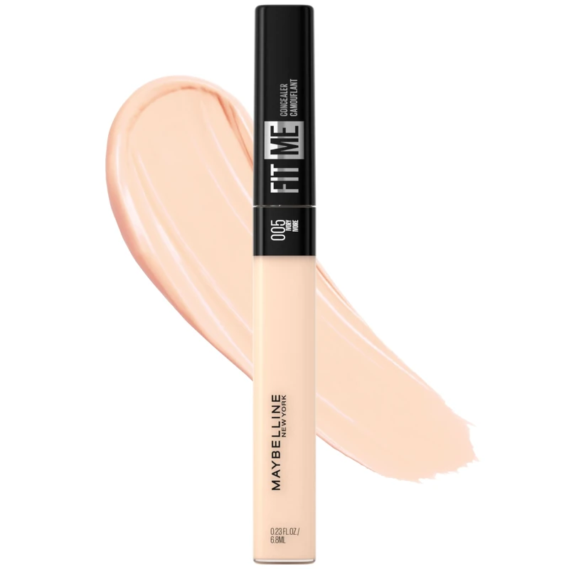 Maybelline Fit Me Liquid Concealer Makeup, Natural Coverage, Oil-Free, Light, 0.23 fl. oz.