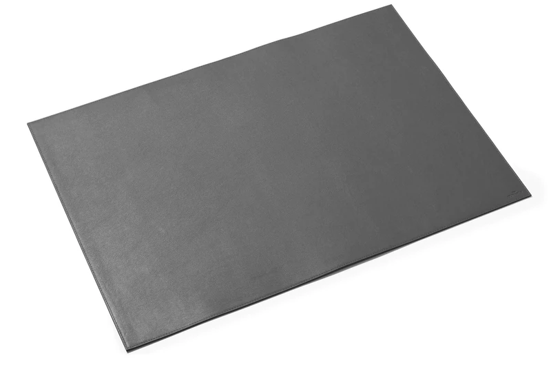 Durable Desk Mat Leather in Graphite | 65 x 45 cm | Hand Stitched Premium Desk Mat | Made From Soft Grained Cowhide Leather