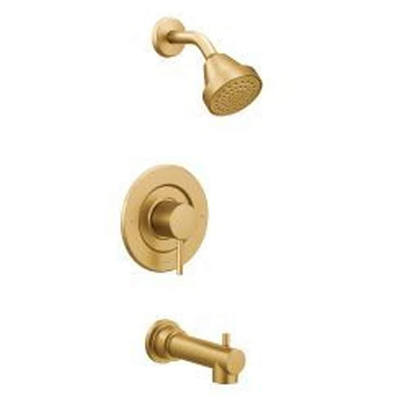 Moen T2193BG Align Posi-Temp Pressure Balancing Modern Tub and Shower Trim Kit Valve Required, Brushed Gold