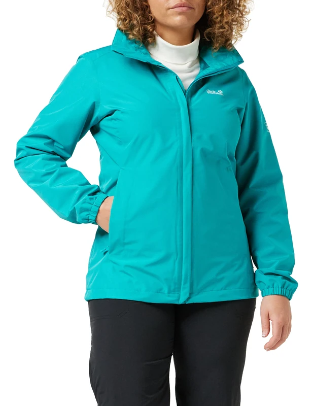 Jack Wolfskin Stormy Point Jacket Women's Jacket - Dark Cyan, M