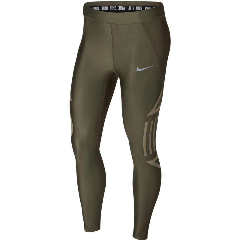 Nike Women Speed tight Woman 7/8 Tight - Olive Canvas/Neutral Olive, M