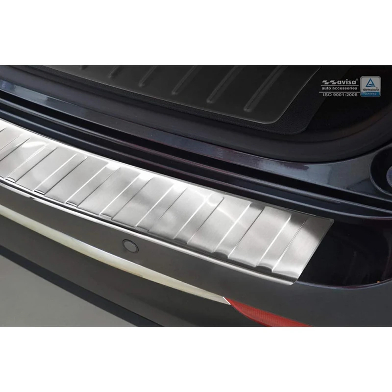 Auto-Style 2/51007 Black Mirror Stainless Steel Rear Bumper Protector Iincl. Allspace 2016-'Ribs', Chrome