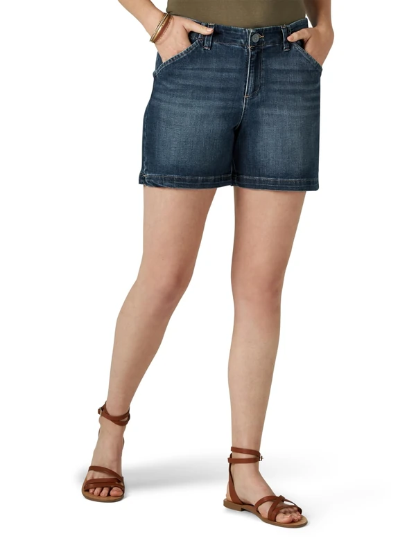 Lee Women's Regular Fit Chino Short Denim, Expedition, 8 M