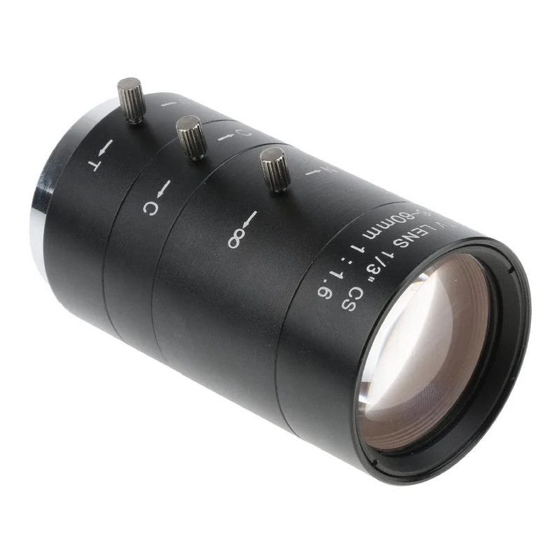 KESOTO 6-60mm CS C Mount Lens Manual IRIS ZOOM Varifocal F1.6 for Industrial Camera