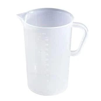 BrandTech Polypropylene graduated beaker with handle, 5000 mL