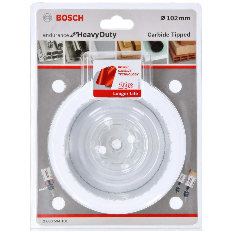 Bosch Professional Tungsten Carbide Hole Saw Endurance for Heavy Duty (Ø 102 mm, Drill accessories) - Image 1
