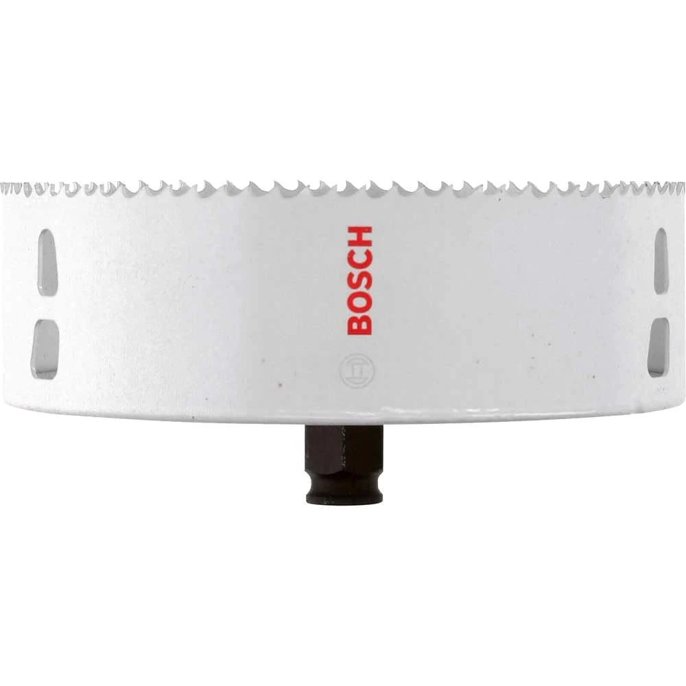 BOSCH Bi-Metal Hole Saw (for Wood and Metals, 8% Cobalt Alloy, Progressive Tooth Design, Ø 98 mm, Accessory Drills)