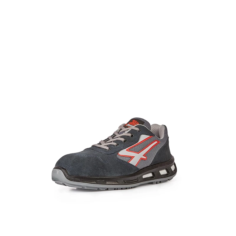 U-Power Red Lion Active, Unisex Safety Shoes, Lightweight, Flexible, Anti Puncture Leather Trainers, with Infinergy Insert, with Aluminium Toe Caps (Blue 37)
