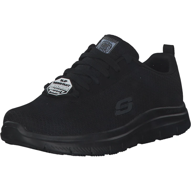 Skechers FLEX ADVANTAGE- BENDON, Men's Low-Top Trainers, Black (Black Mesh/Water & Stain Repellent Treatment Blk), 13 UK (48.5 EU)