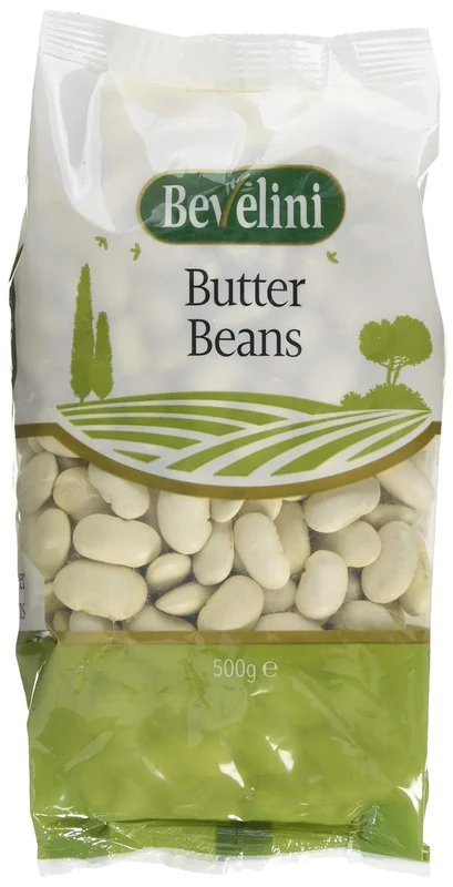 Bevelini Butter Beans 500g (Pack of 1) Whole Dried Giant Butter Beans, Vegetarian Friendly Pulses for Cooking, Salads, Stews & Mediterranean Style Recipes
