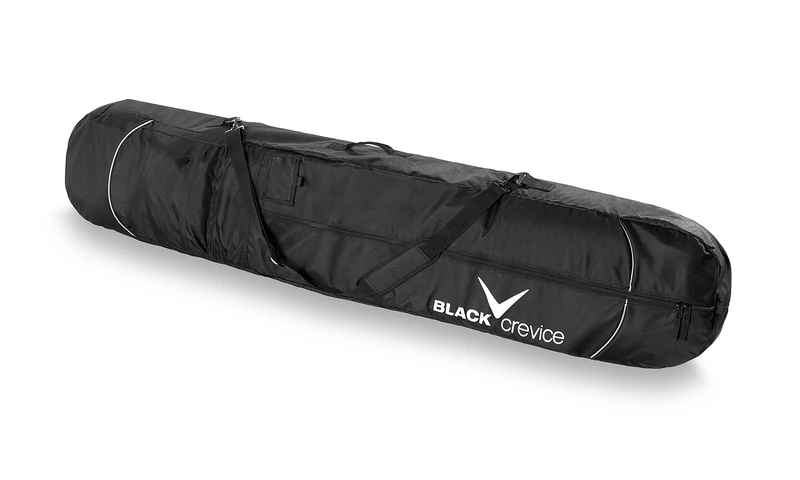 Black Crevice Snowboard Bag, Black/Silver, One Size