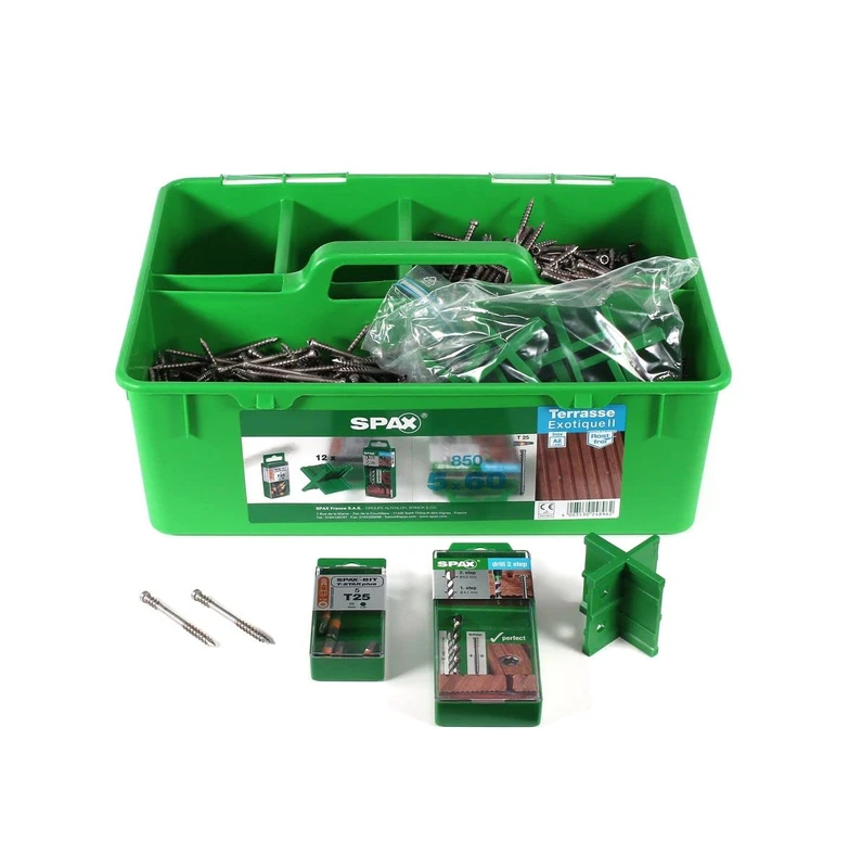 Spax Green Box Terrace Storage Box for 25-28 m² Decking 5 x 60 cm - Image 1