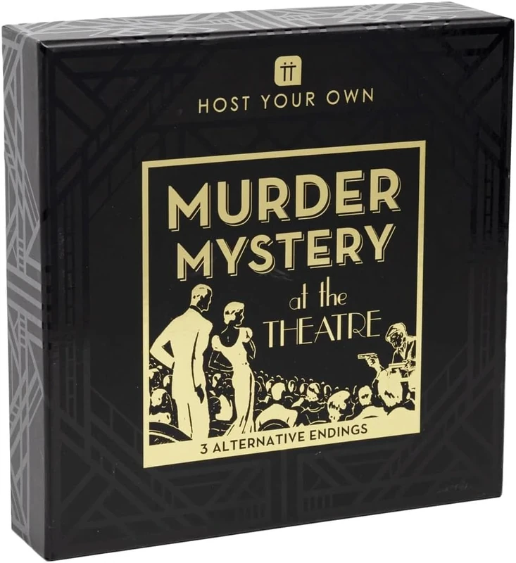 Talking Tables | Reusable Murder Mystery Game for Adults | Ages 15+ | 5-13 Players | 3 Alternative Endings, English Language Game, Fun After Dinner Party, Christmas, Gift