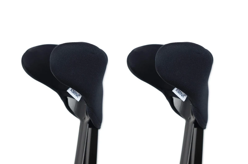 KMINA Elbow Crutch Pads Open Cuff (x2 Units), Comfy Covers, Patented - Made in Europe - Image 1