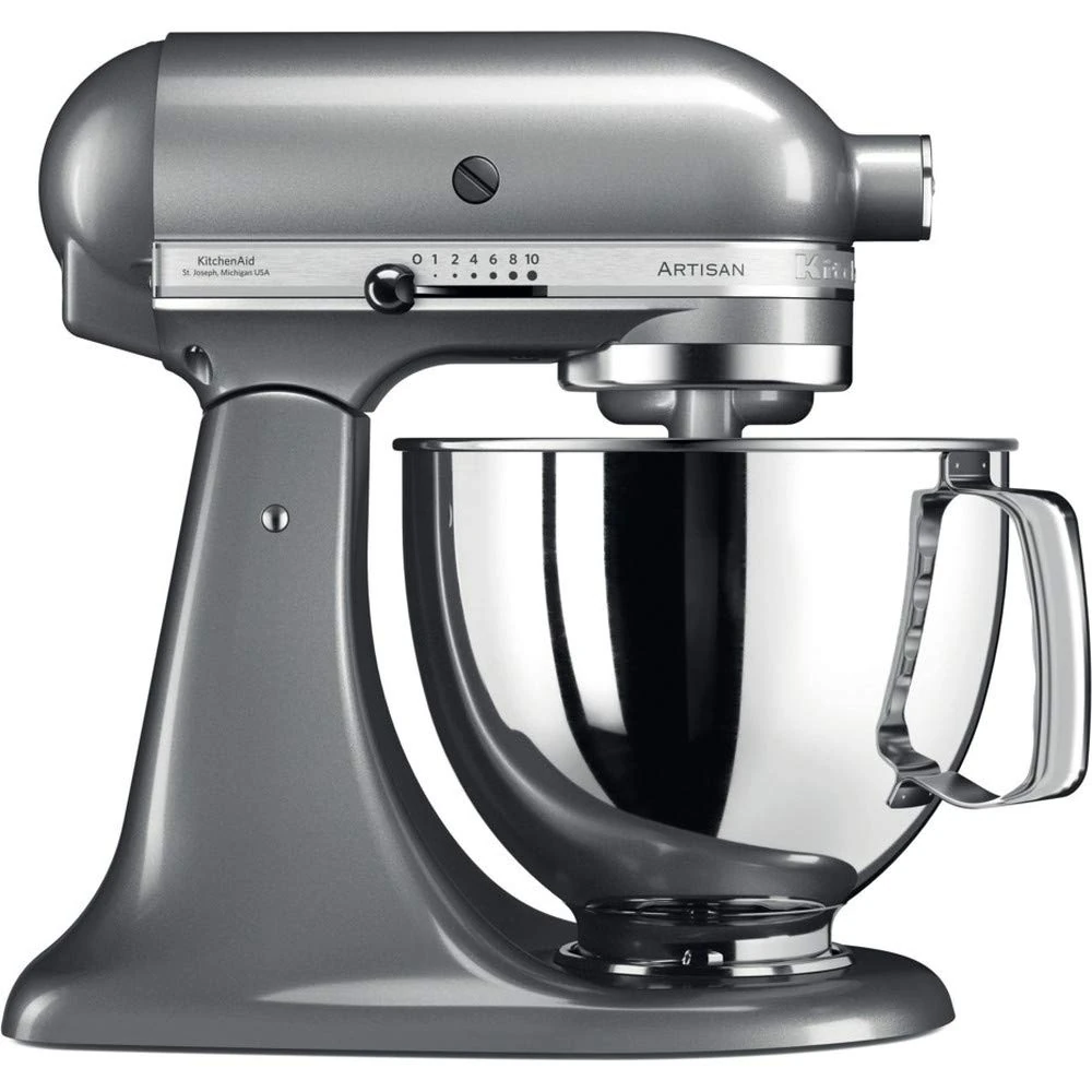 KitchenAid Artisan Stand Mixer (Contour Silver, Stainless Steel, 50/60Hz) 5KSM125BCU