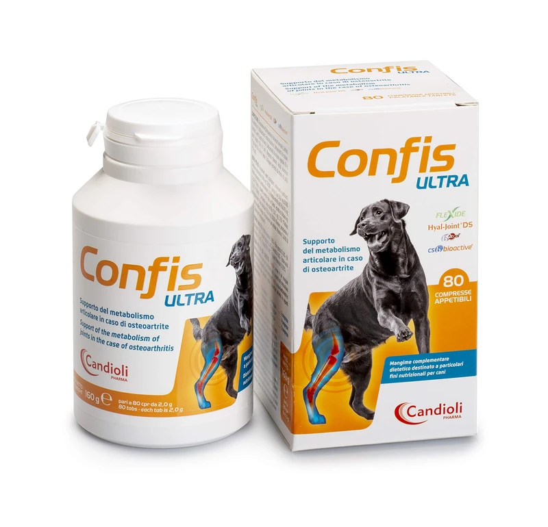 Candioli Confis Ultra Supplement for Dogs and Cats, 80 cpr
