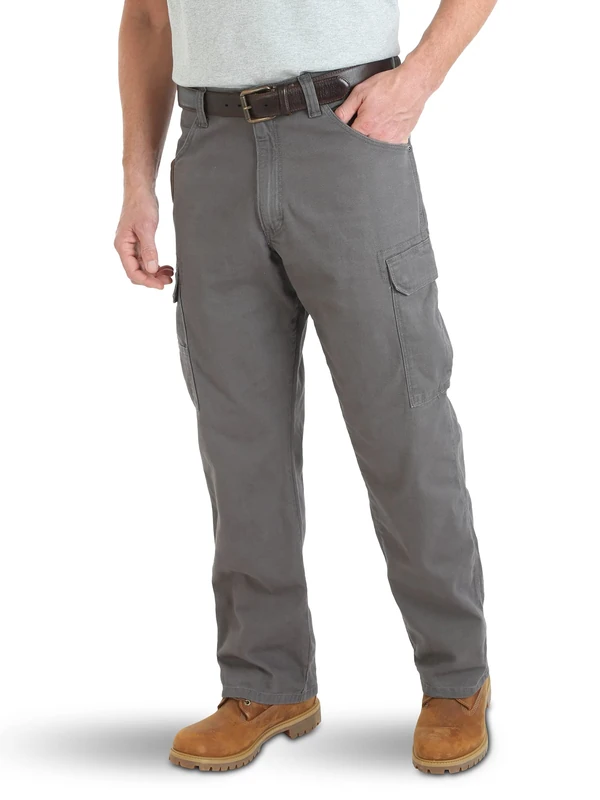 Wrangler Men's Lightweight Ranger Pant Work Utility, Charcoal, 50W x 30L